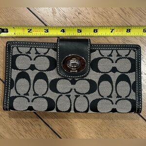 Coach Wallet Black and Grey